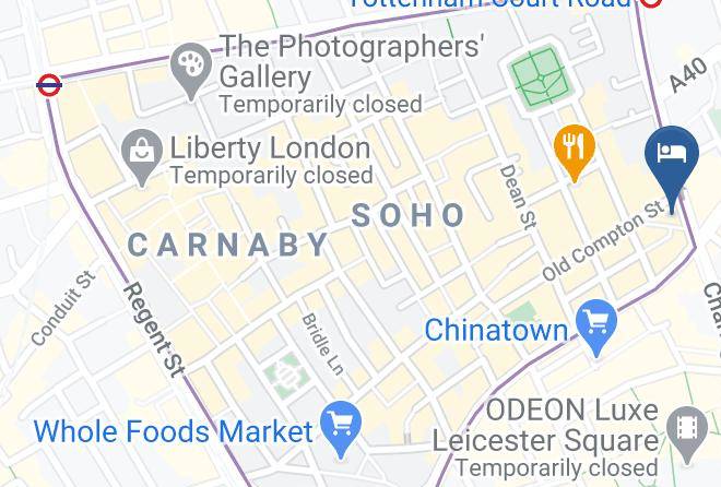 London - The Z Hotel Soho Maps