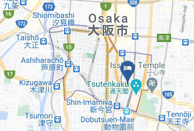 Osaka City Naniwa Ward - Theatel Osaka Ebisu Maps