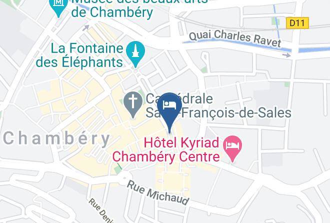 Savoie - Theatre Hotel Chambery Centre Ville Maps