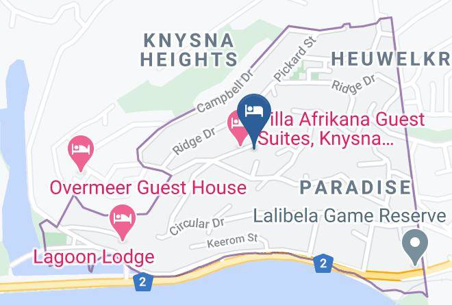 Eden - Thebloem Paradise In Knysna Maps