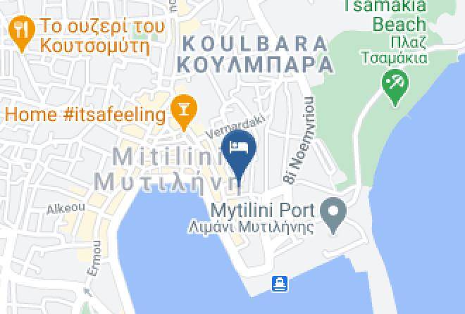 Lesvos - Theofilos Paradise Boutique Hotel Mytilene Lesvos Greece Maps