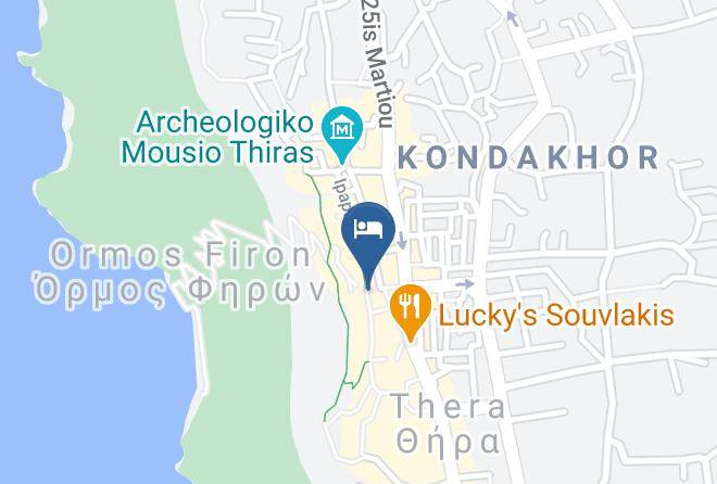 Thira - Theoxenia Hotel Santorini Maps