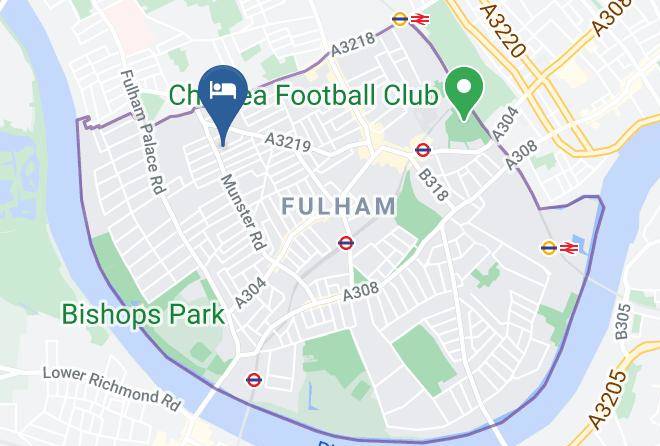 London - Theresa's Boutique Bed And Breakfast Maps