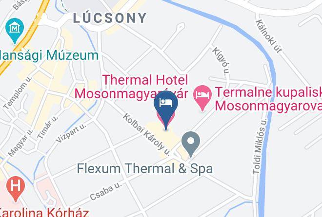 Mosonmagyarovar - Thermal Hotel Maps