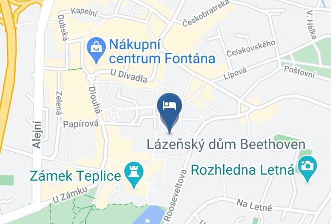 Teplitz - Thermalium Lazensky Dum Beethoven Maps