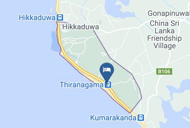 Galle - Thirangama Beach Hotel Maps