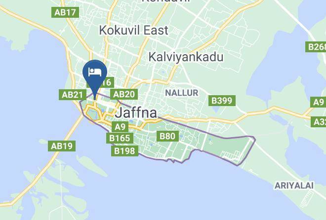 Jaffna - Thisha Hotel And Party Hall Maps