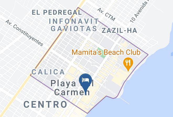 Solidaridad - Thompson Playa Del Carmen Maps