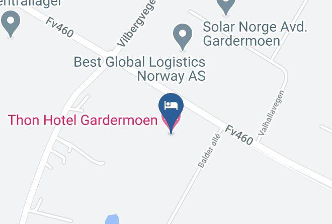 Ullensaker - Thon Hotel Gardermoen Maps