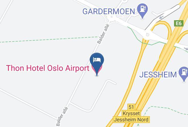 Ullensaker - Thon Hotel Oslo Airport Maps