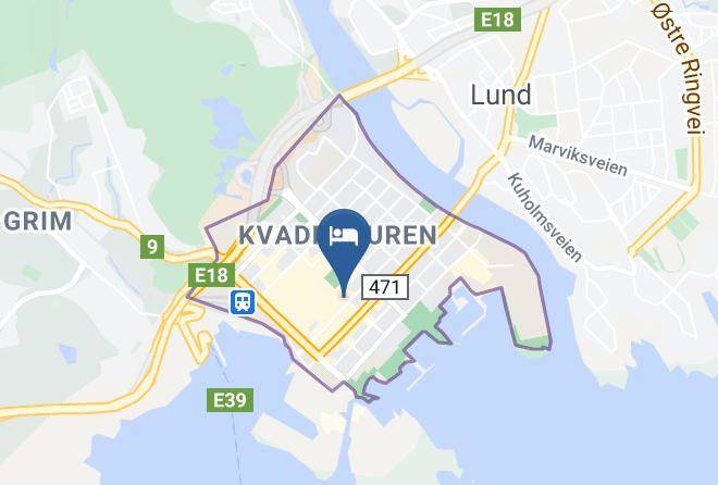 Kristiansand - Thon Hotel Parken Maps