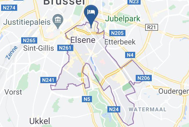 Elsene - Thon Residence Parnasse Maps