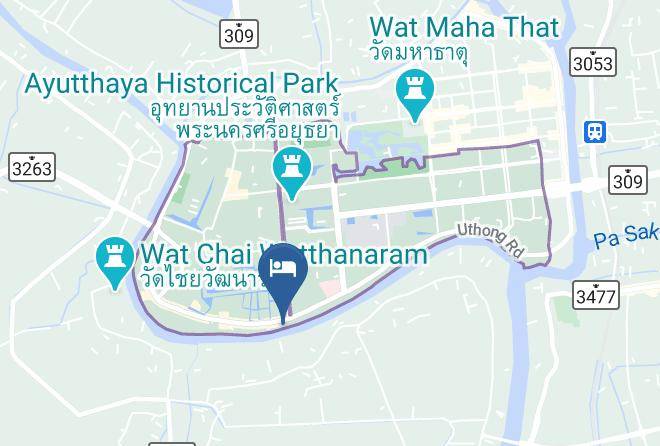 Amphoe Phra Nakhon Si Ayutthaya - Thong Come Homestay Maps