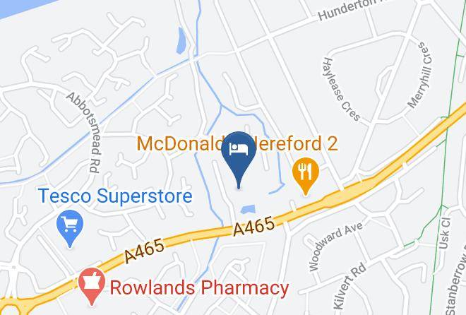 Three Counties Hotel Map