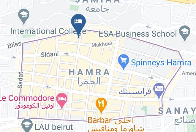 Beyrouth - Three O'nine Hotel Maps