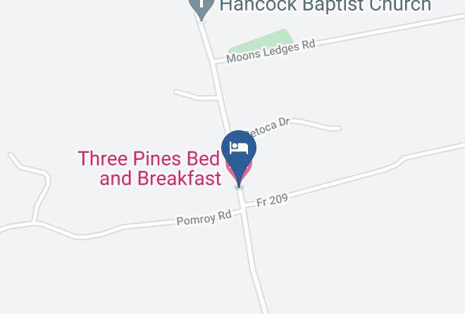 Hancock - Three Pines Bed And Breakfast Maps