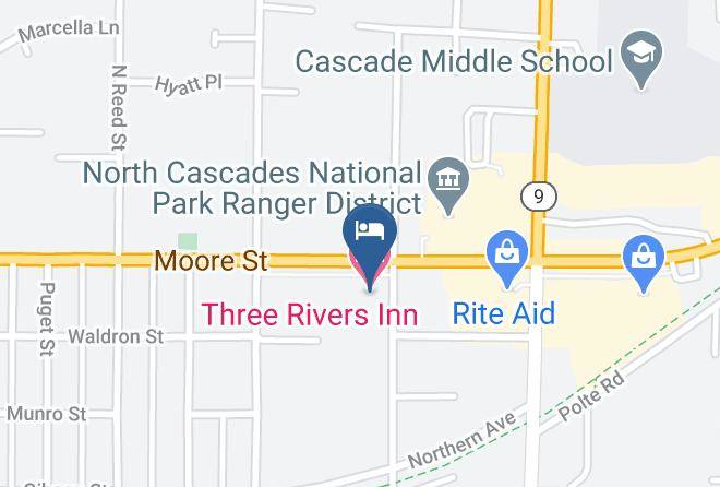 Skagit - Three Rivers Inn Hotel Maps