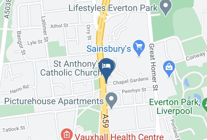 Throstles Nest Hotel Map