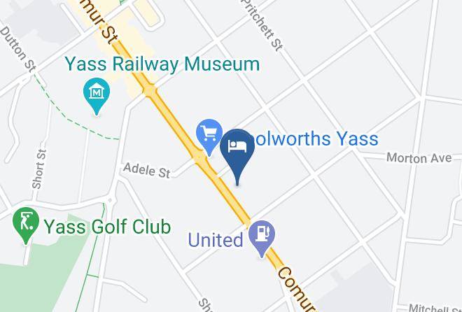 Yass Valley - Thunderbird Motel Maps