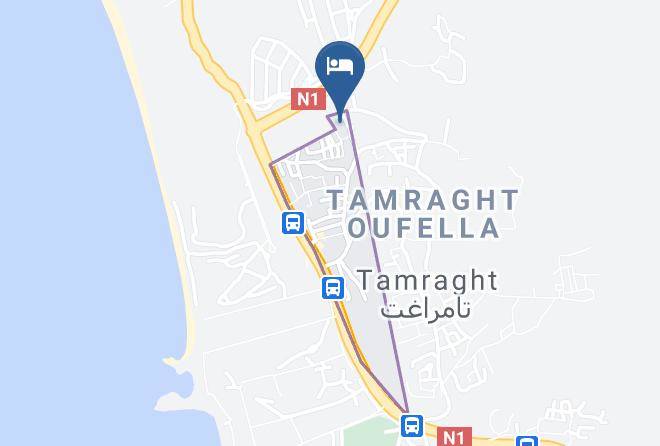 Souss Massa Draa - Tiamraght Pool&beach Maps