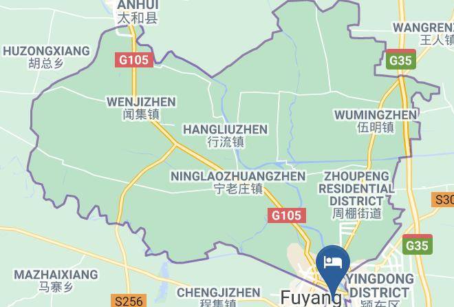 Fuyang - Tiancheng Hotel Maps
