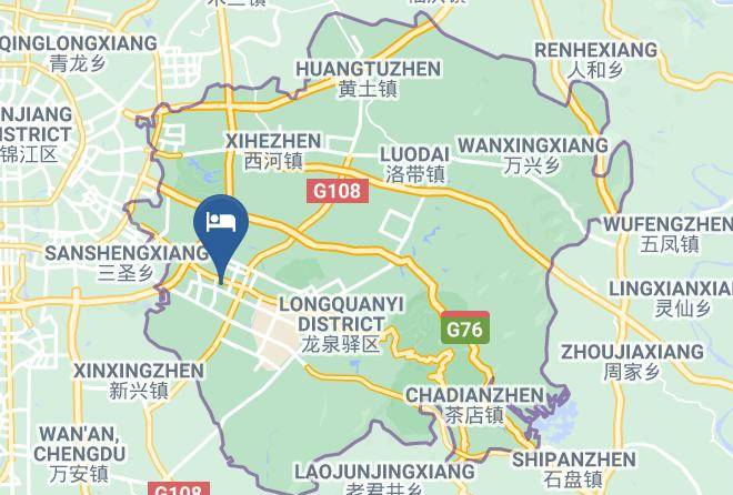 Tianfu Times Hotel Mapa - Sichuan - Chengdu