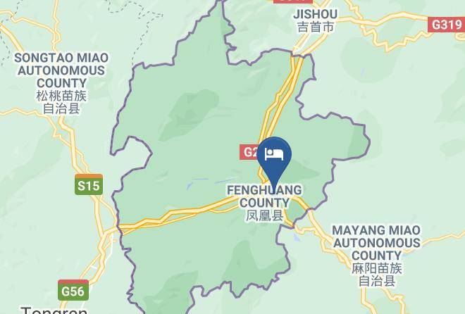 Xiangxi Aut Prefecture - Tianliyuan Lnn In Fenghuang Ancient City Maps