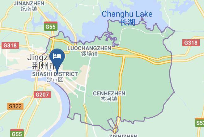 Jingzhou - Tianxiake Chain Hotel Jingzhou Bianhe Maps