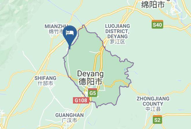 Deyang - Tianyu Hotel Mianzhu Maps