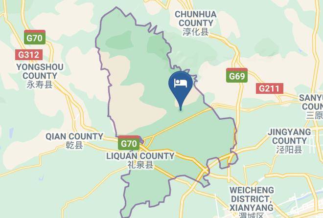 Xianyang - Tianyuan Holiday Hotel Maps