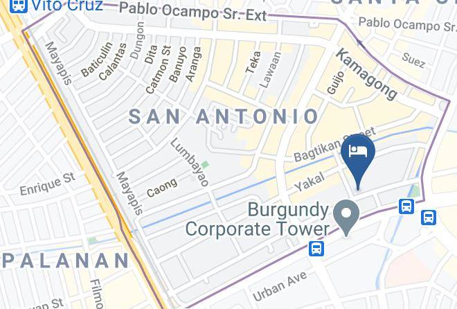 Tiara Oriental Hotel Map