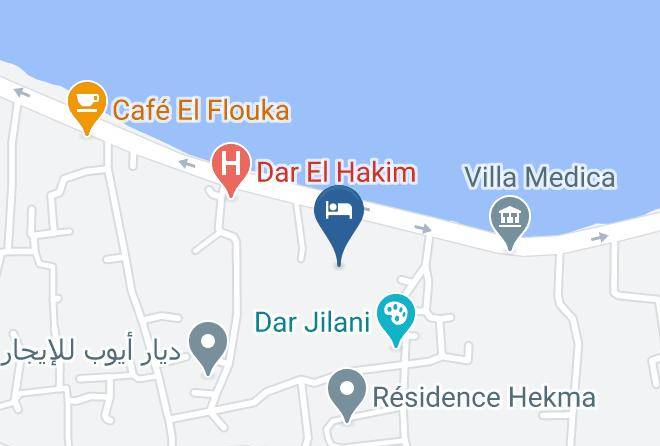 Tiba Residence Map - Tunisia - Djerba