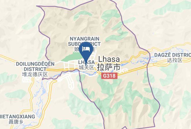 Lhasa - Tibet Greeting Hotel Maps