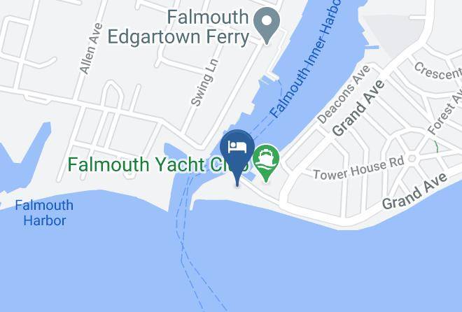 Tides Motel Of Falmouth Map