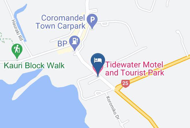 Tidewater Motel And Tourist Park Map