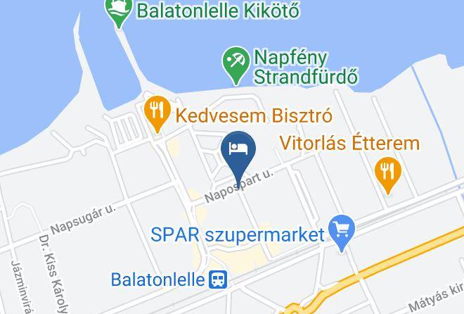 Balatonlelle - Tiffany Hotel Maps