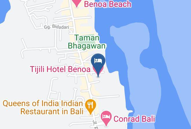 Tijili Hotel Benoa Map