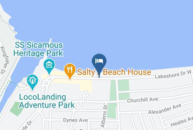 Okanagan Similkameen - Tiki Shores Beach Motel Resort Maps