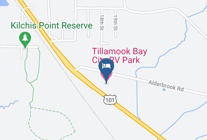 Tillamook - Tillamook Bay City Rv Park Inc Maps
