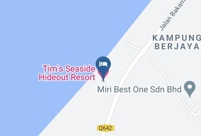 Bahagian Miri - Tim's Seaside Hideout Resort Maps
