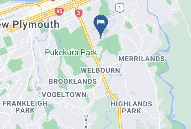 New Plymouth - Timandra Motel Maps