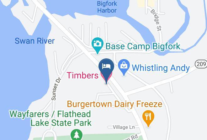 Flathead - Timbers Motel Maps