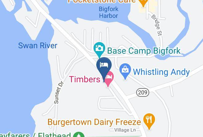 Flathead - Timbers Motel Travelodge By Wyndham Bigfork Maps