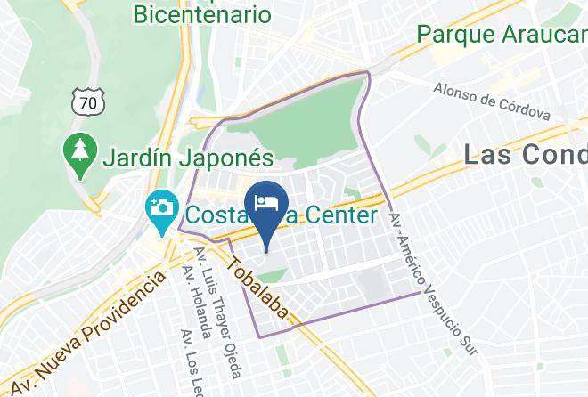Santiago - Rugendas Hotel Maps