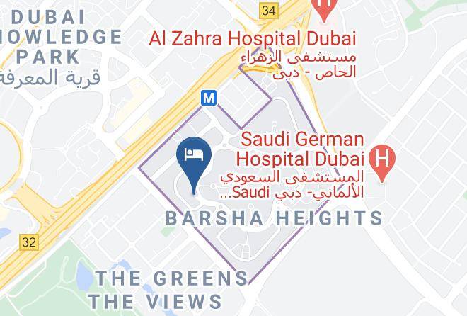 Dubai - Time Oak Hotel & Suites Maps