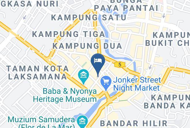 Melaka Tengah - Timez Modern Heritage Hotel Melaka Maps
