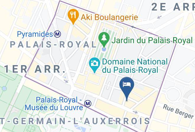 Timhotel Le Louvre Map