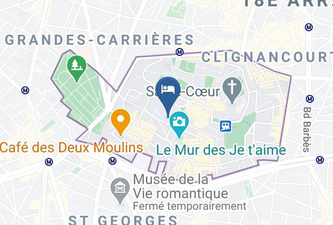 Timhotel Montmartre Map