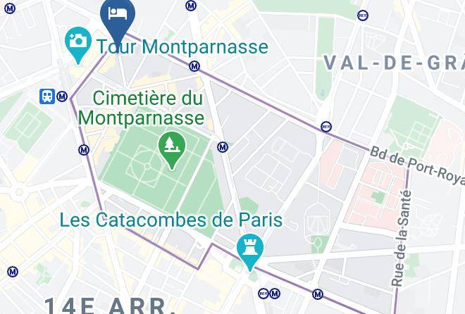 Timhotel Odessa Montparnasse Map