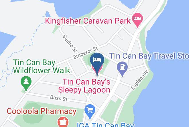 Gympie - Tin Can Bay's Sleepy Lagoon Motel Maps